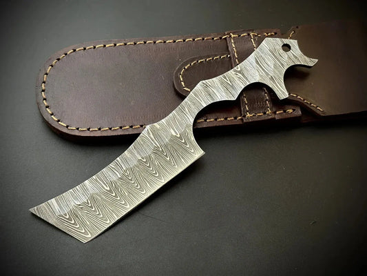Damascus Steel Straight Razor Kamisori Style – SK6 - Jayger