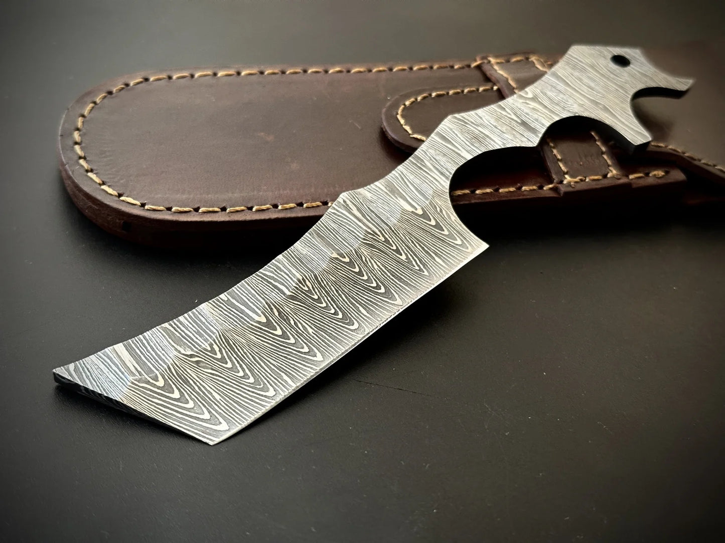 Damascus Steel Straight Razor Kamisori Style – SK6