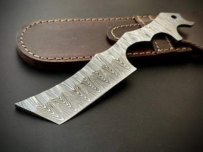 Damascus Steel Straight Razor Kamisori Style – SK6