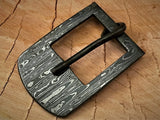 Hand Forged Damascus Steel Belt Buckle - Jayger