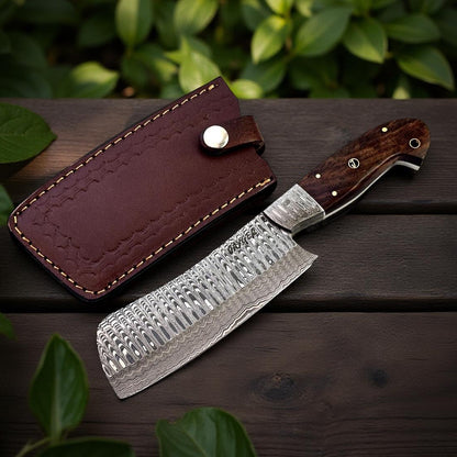 Hand Forged Damascus Steel Kitchen Knife / Chef Set