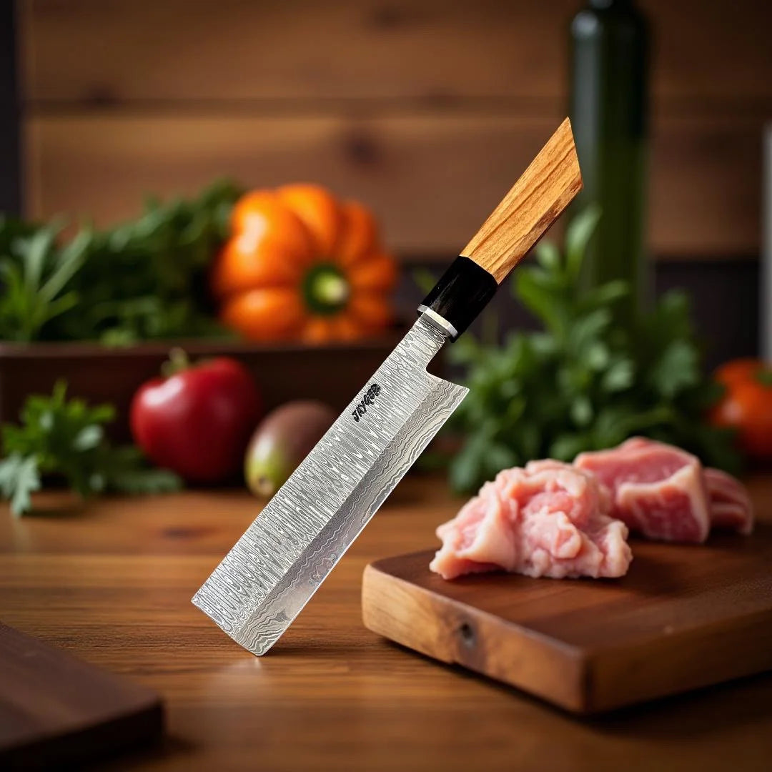 Handmade Japanese Nakiri Chef Knife