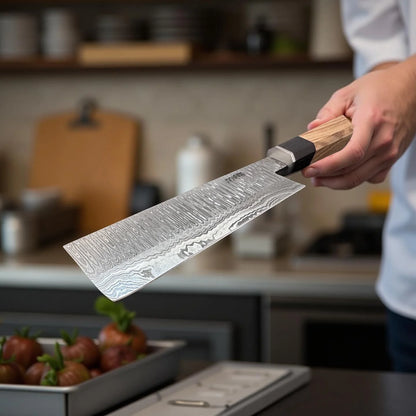 Handmade Japanese Nakiri Chef Knife