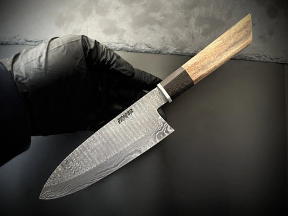 Handmade Damascus Steel Deba Japanese Chef Knife