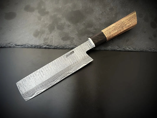 Handmade Japanese Nakiri Chef Knife Sharp Cutting Edge