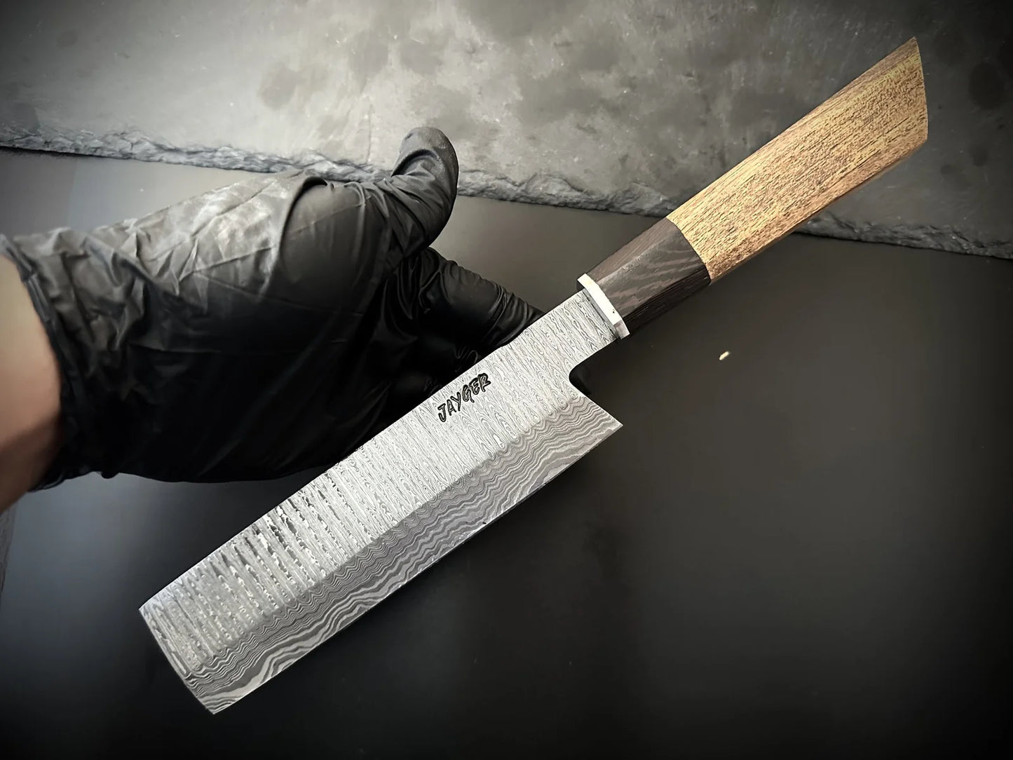 Handmade Japanese Nakiri Chef Knife Sharp Cutting Edge