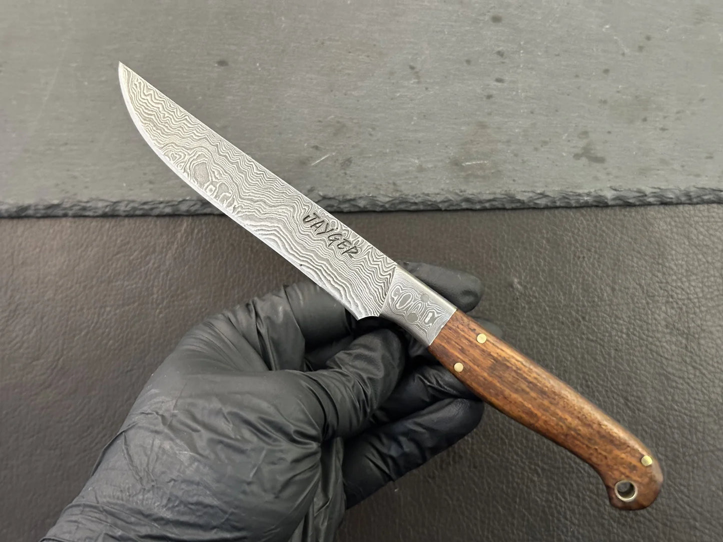 Handmade Damascus Steel Steak Knives Set / Steakmesser 4 Pcs