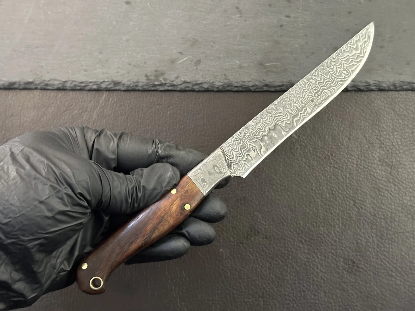 Handmade Damascus Steel Steak Knives Set / Steakmesser 4 Pcs