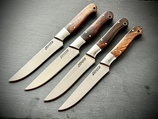 Handmade Carbon Steel Steak Knife / Knives Set / Steakmesser