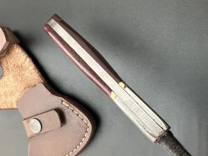 Hand Forged Damascus Camping Hatchet / Bushcraft Axe -JD3