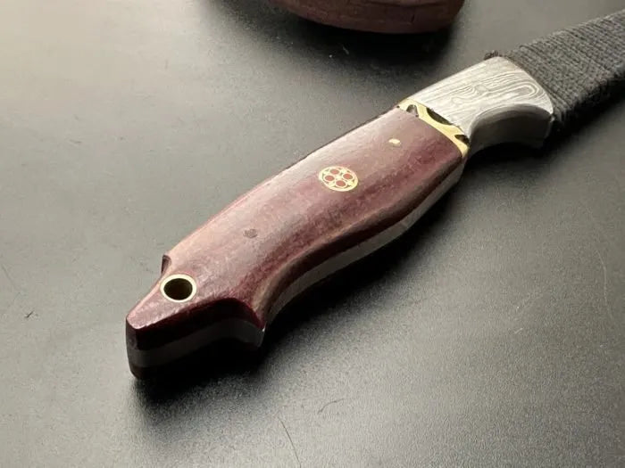 Hand Forged Damascus Camping Hatchet / Bushcraft Axe -JD3