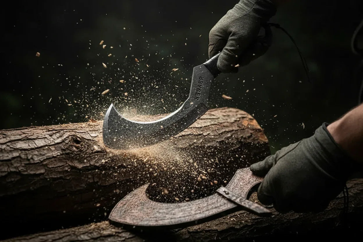 Hand-Forged Cleaver with Leather Sheath-Made 2 Order