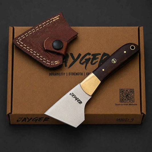 Angled Skiving Leather Knife-Carbon Steel-QC29