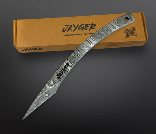 Jayger Handmade MArking Knife-Damascus Kiridashi left hand