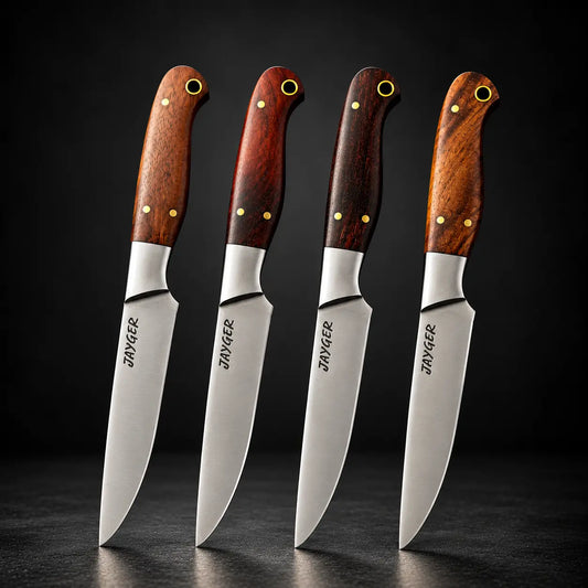 Handmade Carbon Steel Steak Knives Set or Single