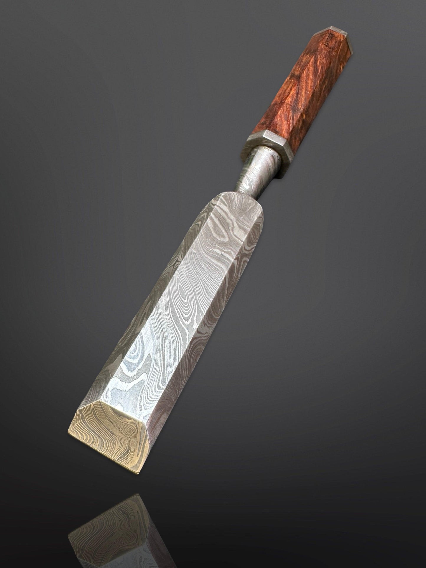 Damascus Steel Wooden Chisel 30mm Hand Forged