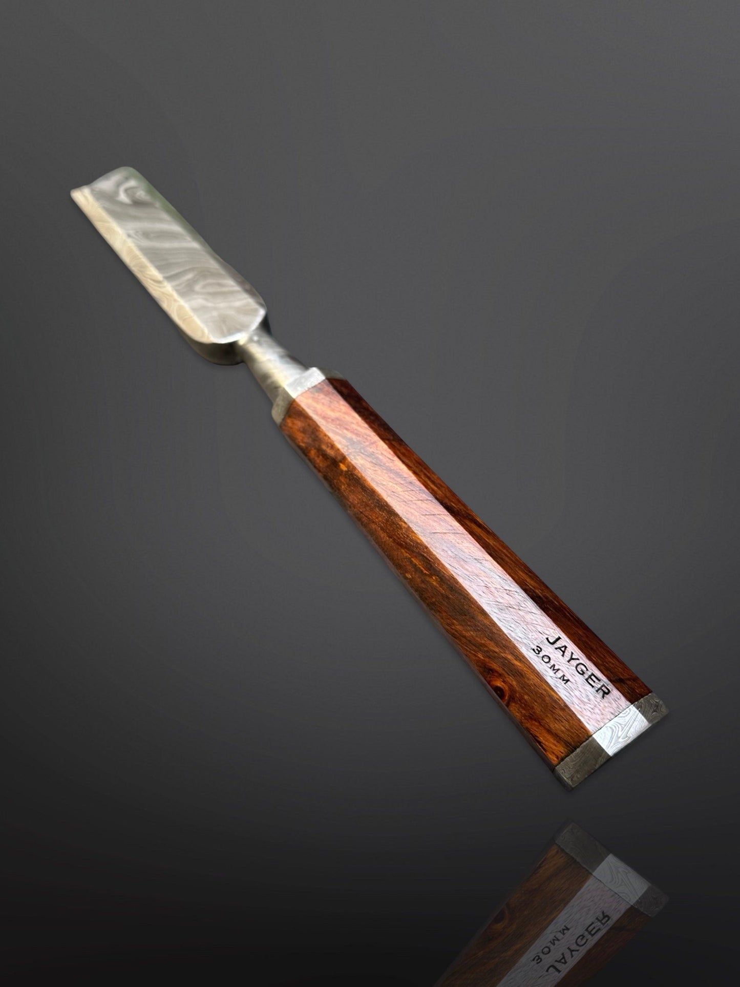 Damascus Steel Wooden Chisel 30mm Hand Forged