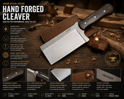 Hand-Forged 8mm Heavy Duty Chopper – Special Edition 12C27 Sandvik Steel