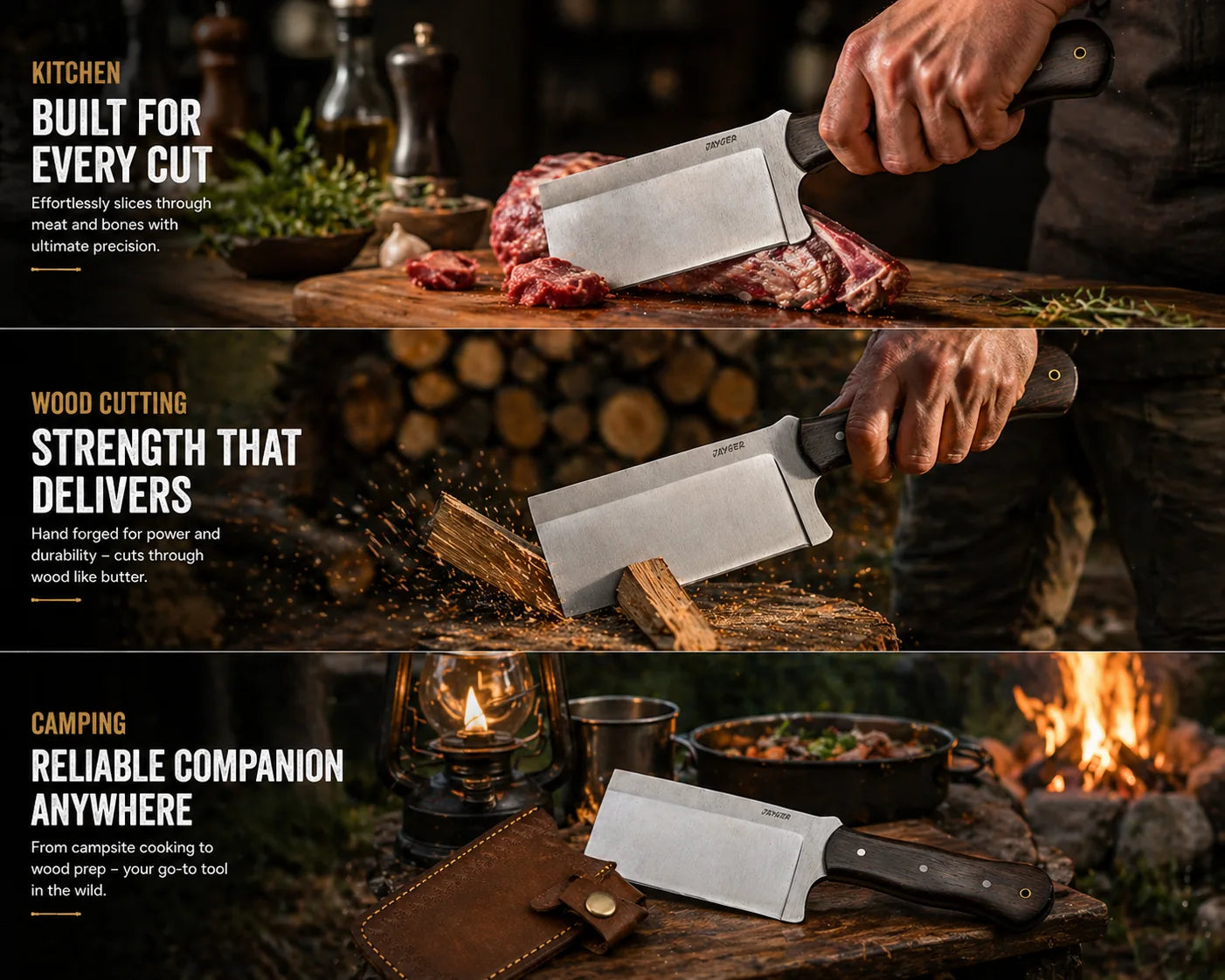 Hand-Forged 8mm Heavy Duty Chopper – Special Edition 12C27 Sandvik Steel