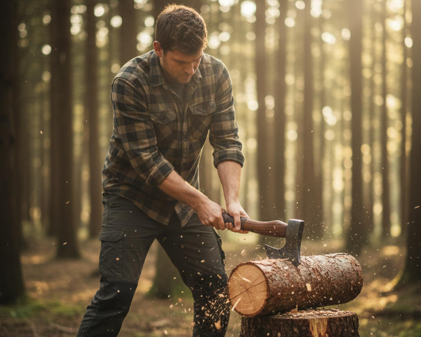 Hand Forged Axe & Hammer