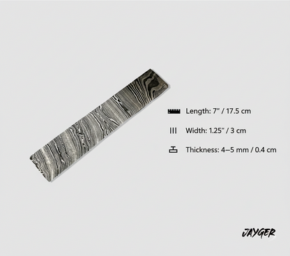 Hand Forged Damascus Steel Billet | Twist