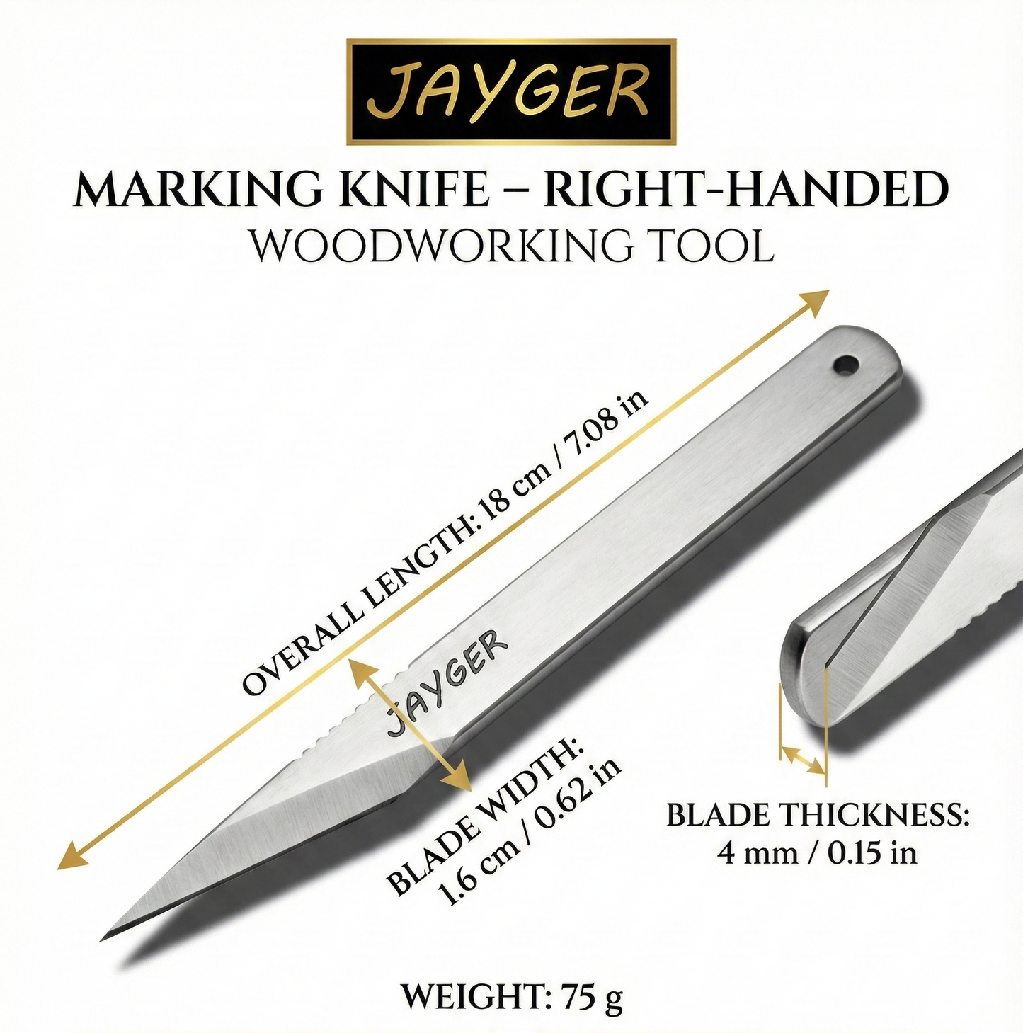 Handmade Carbon Steel Kiridashi Knife