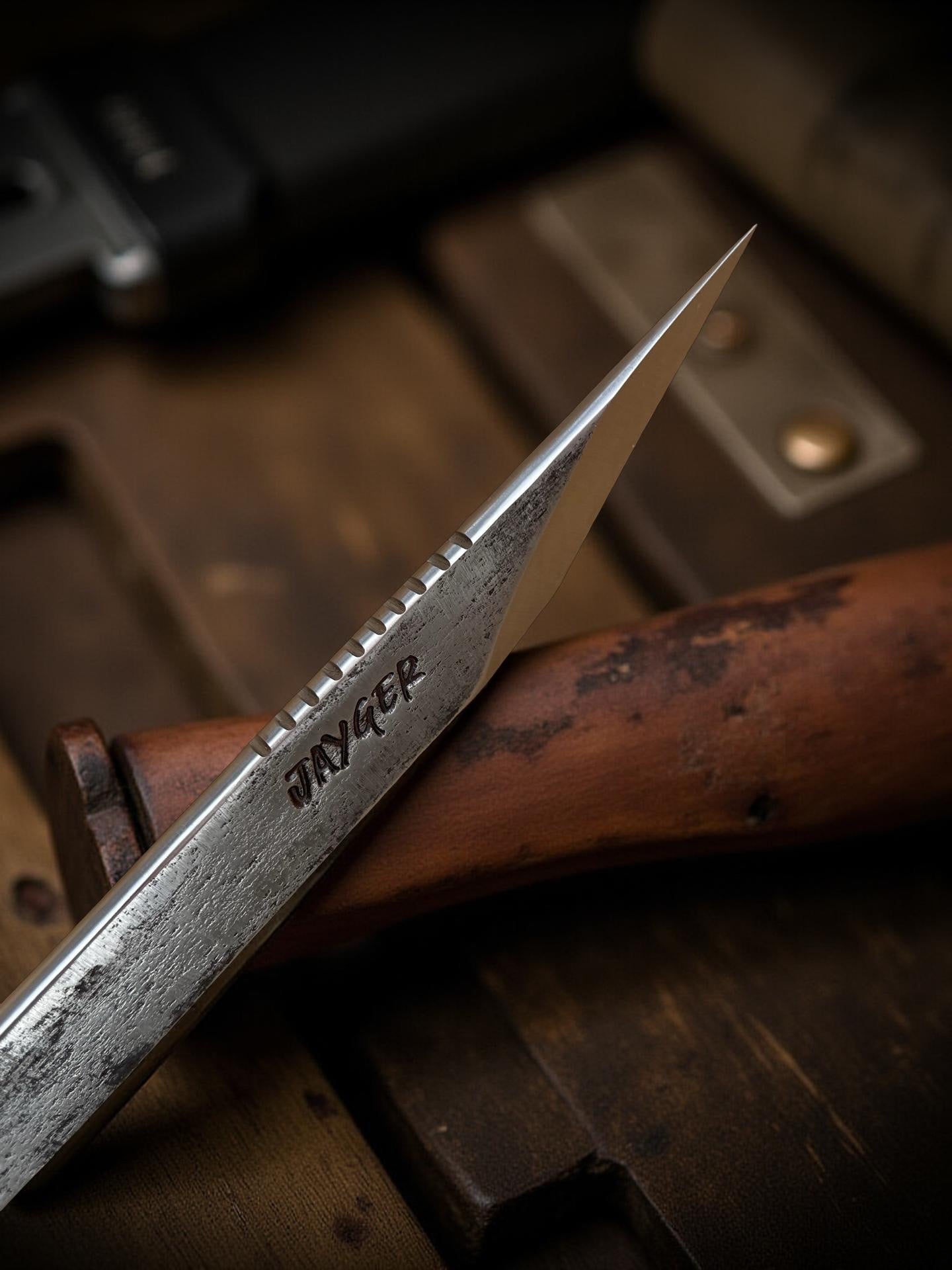 Handmade Carbon Steel Kiridashi Knife