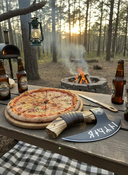 Handmade Viking Style Carbon Steel Pizza Axe