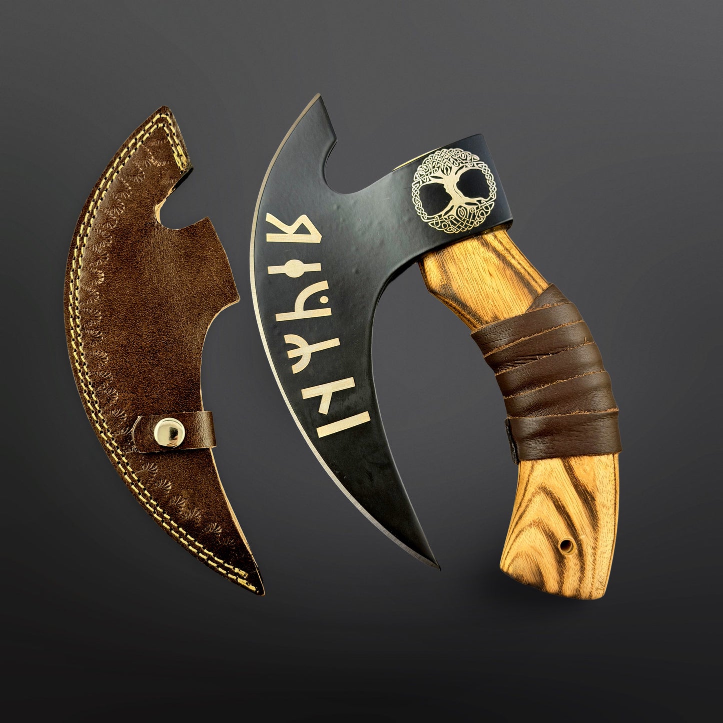 Handmade Viking Style Carbon Steel Pizza Axe