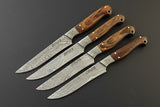 Handmade Damascus Steel Steak Knives Set / Steakmesser - Jayger