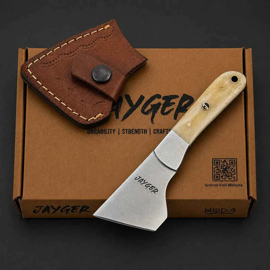 Angled Skiving Leather Knife-Carbon Steel-QC30