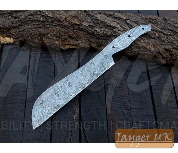 Handmade Damascus Steel Kitchen Santoku Knife Blank – K12