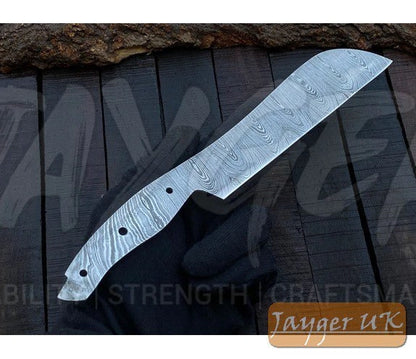 Handmade Damascus Steel Kitchen Santoku Knife Blank – K12