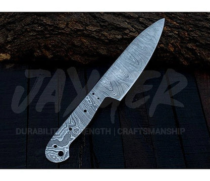 Damascus Steel Chef Knife Blank Blade – K15