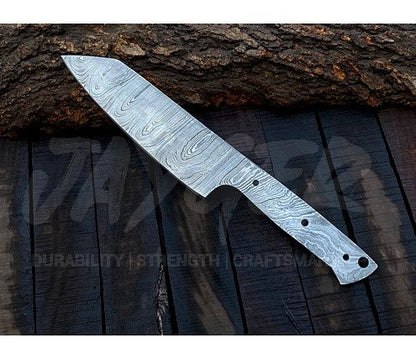 Damascus Steel Chef Slicer Knife Blank Blade – K18