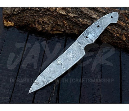 Damascus Steel Vegetable Cutting Knife Blank – K19