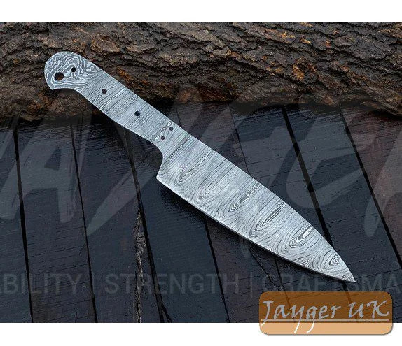 Handmade Damascus Steel Chef Knife Blank Blade – K6