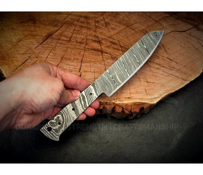 Damascus Steel Multipurpose Cutting Knife Blank – K8