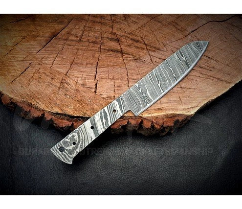 Damascus Steel Multipurpose Cutting Knife Blank – K8