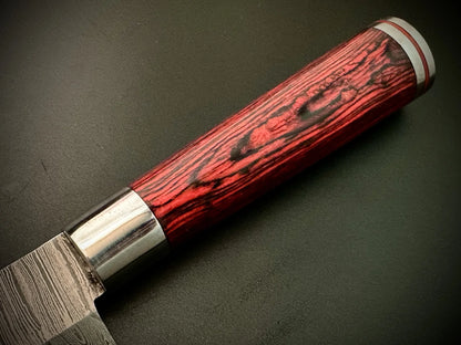 Handmade Damascus Steel Chef Knife Round Handle
