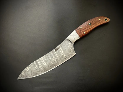 Handmade Damascus Steel Santoku knife / Chef Knife – KD2