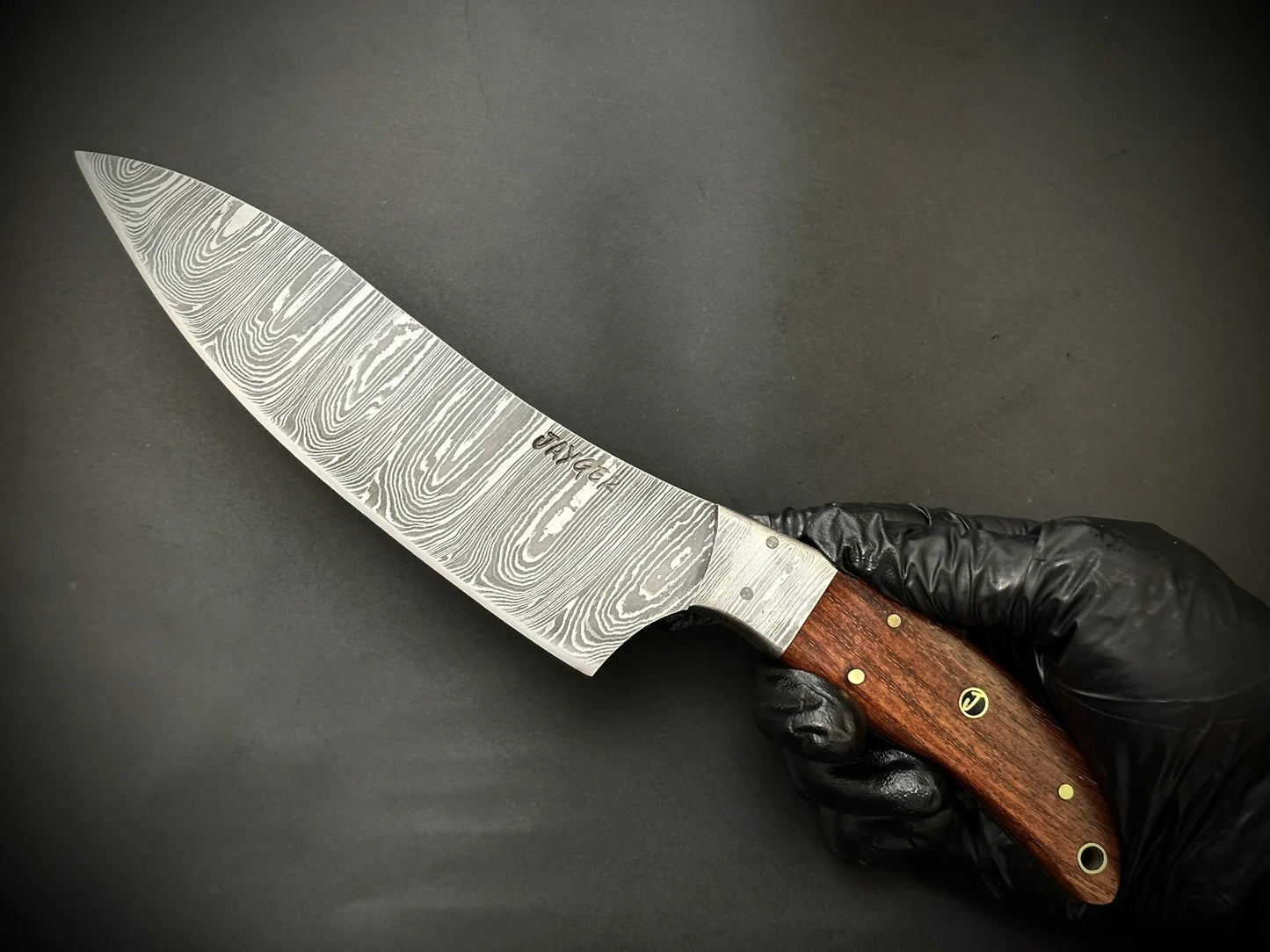 Handmade Damascus Steel Santoku knife / Chef Knife – KD2