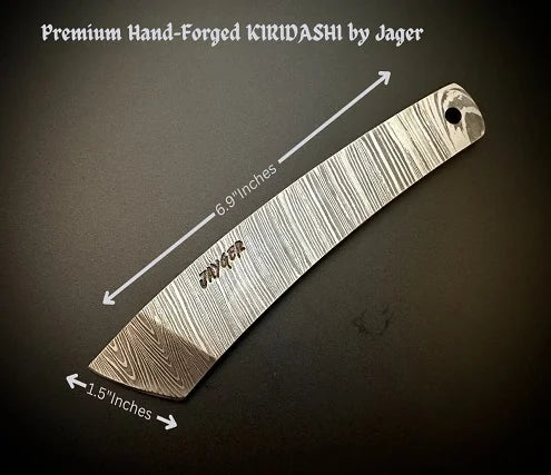 Handmade Damascus Steel Japanese Kiridashi Knife