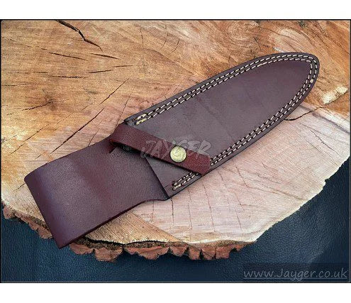 Natural Leather Sheath For Fixed Blade Knife