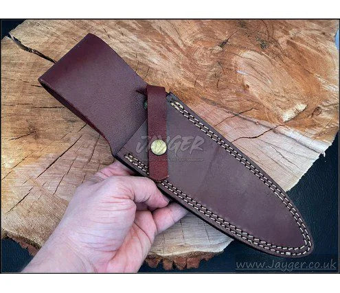 Natural Leather Sheath For Fixed Blade Knife