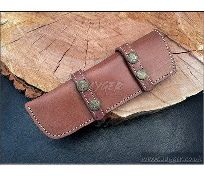 Hand Stich Natural Leather Sheath For Fixed Blade Knife