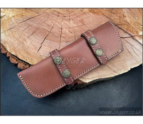 Hand Stich Natural Leather Sheath For Fixed Blade Knife
