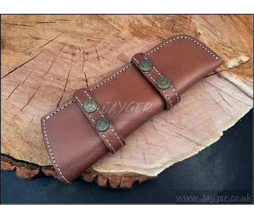 Hand Stich Natural Leather Sheath For Fixed Blade Knife