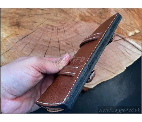 Hand Stich Natural Leather Sheath For Fixed Blade Knife