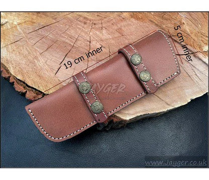 Hand Stich Natural Leather Sheath For Fixed Blade Knife